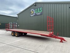 27.6 FT Bale Trailer ✅Double Axle✅Round Bales,Square Bale,Hay,Straw,Smooth Floor