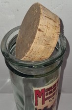 Art Nouveau Moulin Rouge Glass Pasta Spaghetti Jar with Cork Lid