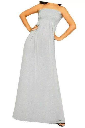 Women strapless maxi - maxi, dress