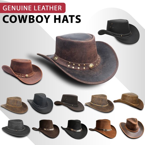 Real leather cowboy aussie - cowboy,
