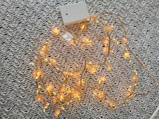 Ikea Solglimtar Battery Operated Blossom String Lights Gold & Peach Pink Flowers