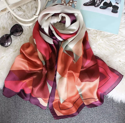 Mulberry silk scarf in - silk,
