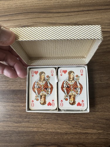 Vintage miniature playing - vintage,