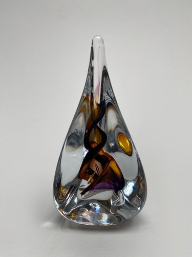 Handmade sided crystal glass - 3-sided,
