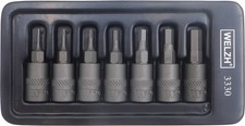 Welzh Werkzeug 7pc -1/4"Drive Impact Allen Key, Hex Bit Sockets - H1.5-H6 3330