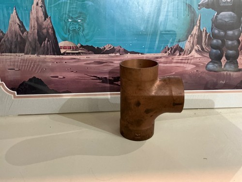Mueller copper dwv tee - 1, 2”