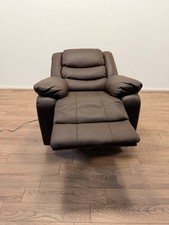 Leather Power Recliner Chair – Brown