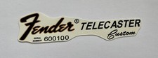 Fender Telecaster Headstock Custom Waterside  Decal