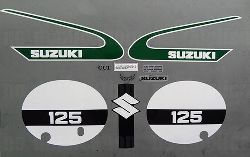 1974 suzuki tm125 decals 10pc - 1974,