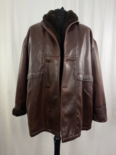 Vintage faux shearling coat - shearling,