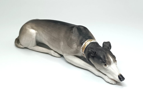 Art deco greyhound porcelain - art,