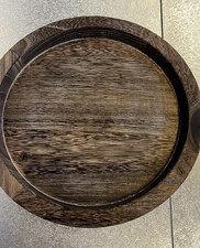 Round Wood Tray, Wooden