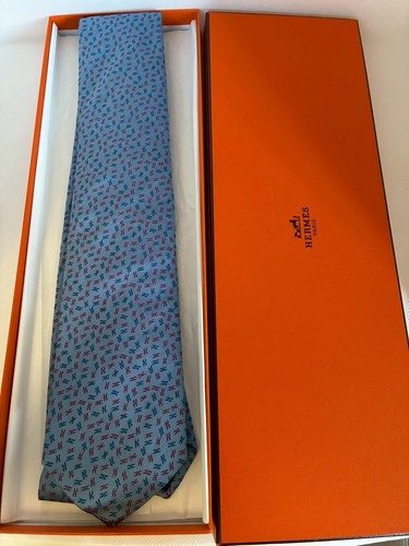 Excellent hermes tie blue - hermes,