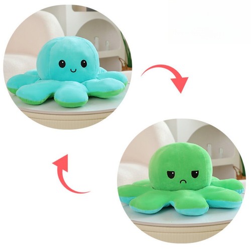 20cm colors reversible octopus - reversible,