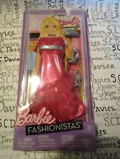 Barbie Fashion Pack Fashionista . Stunning Pink Party Dress Silver Shoes And Bag