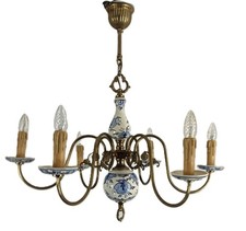Delft Chandelier Blue White 6