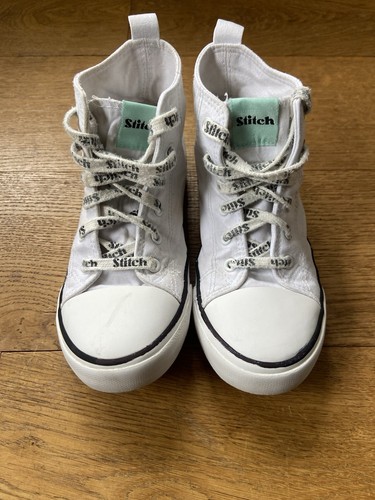 Stitch white kids hi - kids, hi-tops