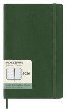 Moleskine Weekly Diary / Planner 2026 Large Green Hard Cover 13x21cm 12 Month