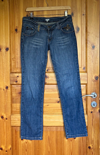 Henleys y2k jeans w28 blue - y2k,