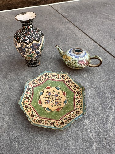 Joblot vintage enamels - joblot, 3x
