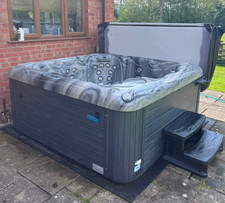 Thermaspa square grey hot tub - grey,
