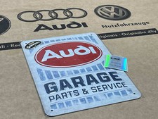 Audi Oval Logo Tin Sign Garage