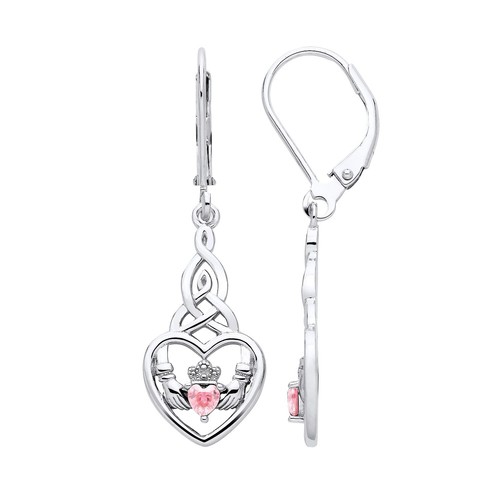 Sterling silver simulated pink - simulated,