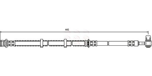 Apec front brake - apec, hose