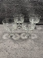 4 Dessert Bowl / Dish Glass Sundae, Ice Cream or starters Prawn Cocktail France