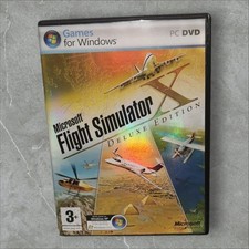 Microsoft Flight Simulator X Deluxe Edition PC DVD Game Tested Working