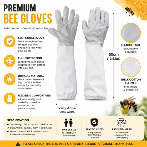 Premium beekeeping gloves - beekeeping, –