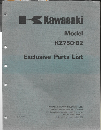 1976 original oem kawasaki - original,