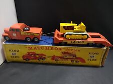 P669-MATCHBOX KING SIZE K-8-A PRIME MOVER,TRAILER  AND CATERPILLAR TRACTOR BOXED
