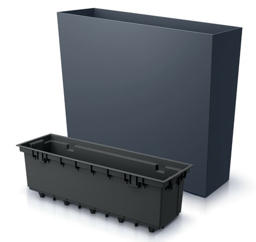Tall planter rectangle - planter, floor