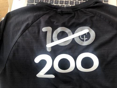 Parkrun milestone shirt iron - milestone,