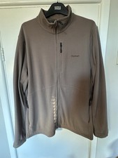 Men’s Rohan Microgrid Zipped Olive Green Fleece XL. Three Zipped Pockets.