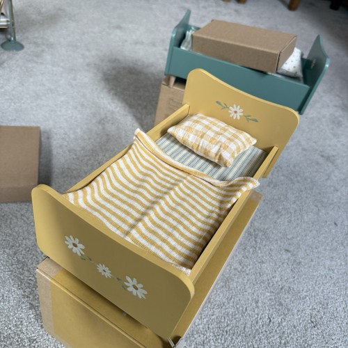 Maileg large wooden dolls - wooden, bed