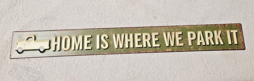 Metal sign home - metal, sign: