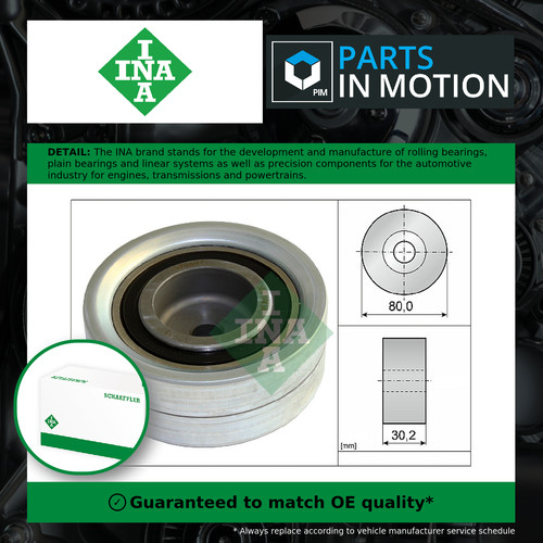 Timing belt guide pulley - timing, fits