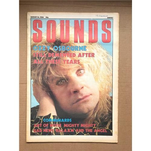 Ozzy osbourne sounds magazine - osbourne,