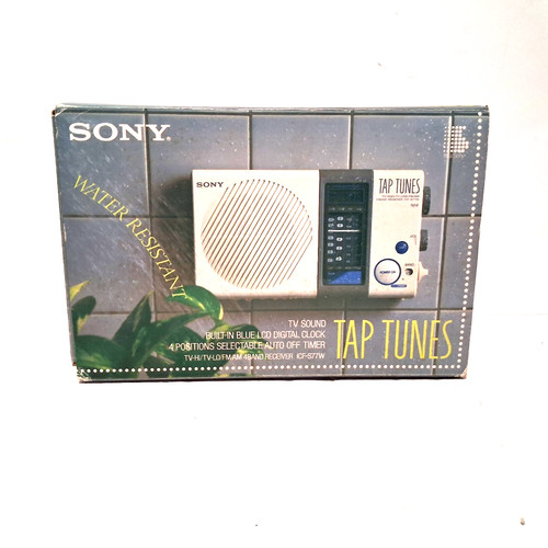 Sony icf s77w tv shower - icf-s77w, fm/am/tv