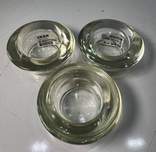 Set Of 3 Vintage IKEA Clear