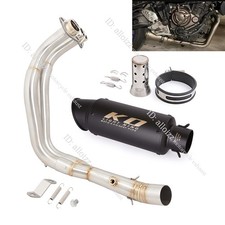 For Yamaha YZF R7 MT07 2014-2025 Complete Exhaust Muffler 51mm Front Link Pipe