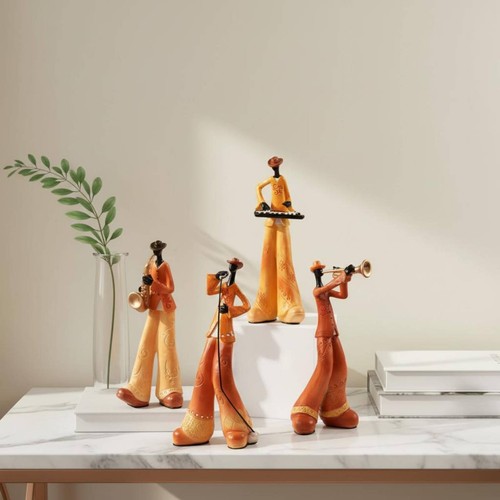 Pieces retro jazz band decor - pieces,