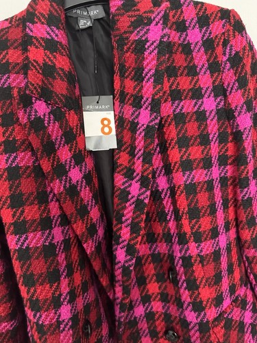 Primark pink check textured - check,