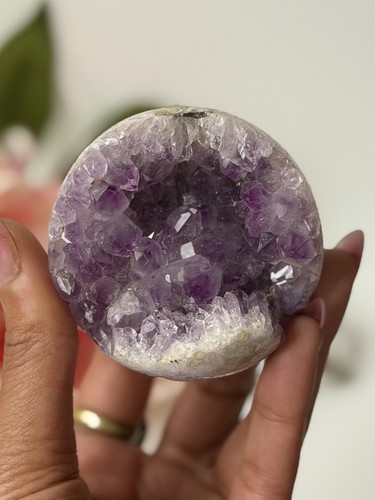 Amethyst druzy sphere - amethyst,