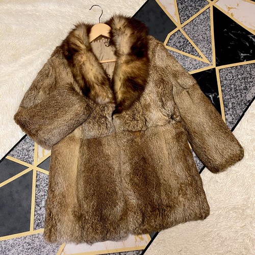 Rabbit fur fox collar - rabbit,