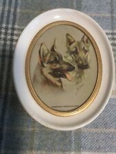 Mabel Gear Alsation German Shepherd Plaster Picture Plaque Madryn Miniature 