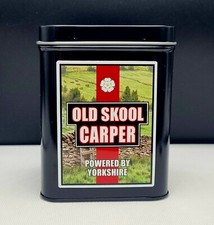Carp Fishing Yorkshire Tea Caddy , Old Skool Carper Aluminium Caddy