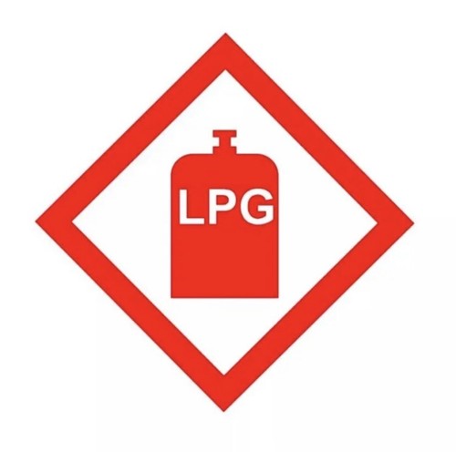Lpg gas bottle warning - lpg,